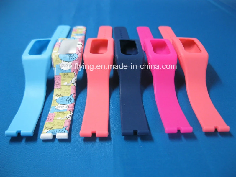 Promotional Fashionable Logo Printed Removable Silicone Rubber Straps for Watch