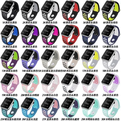 Apple Watch 스마트 손목 스트랩용 인기 판매 스포츠 실리콘 시계 밴드